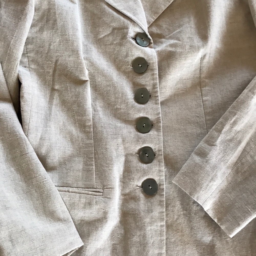 MODA INTL WOMEN SKIRT SUIT SIZE 4 COLOR CREAM - Picture 3 of 12
